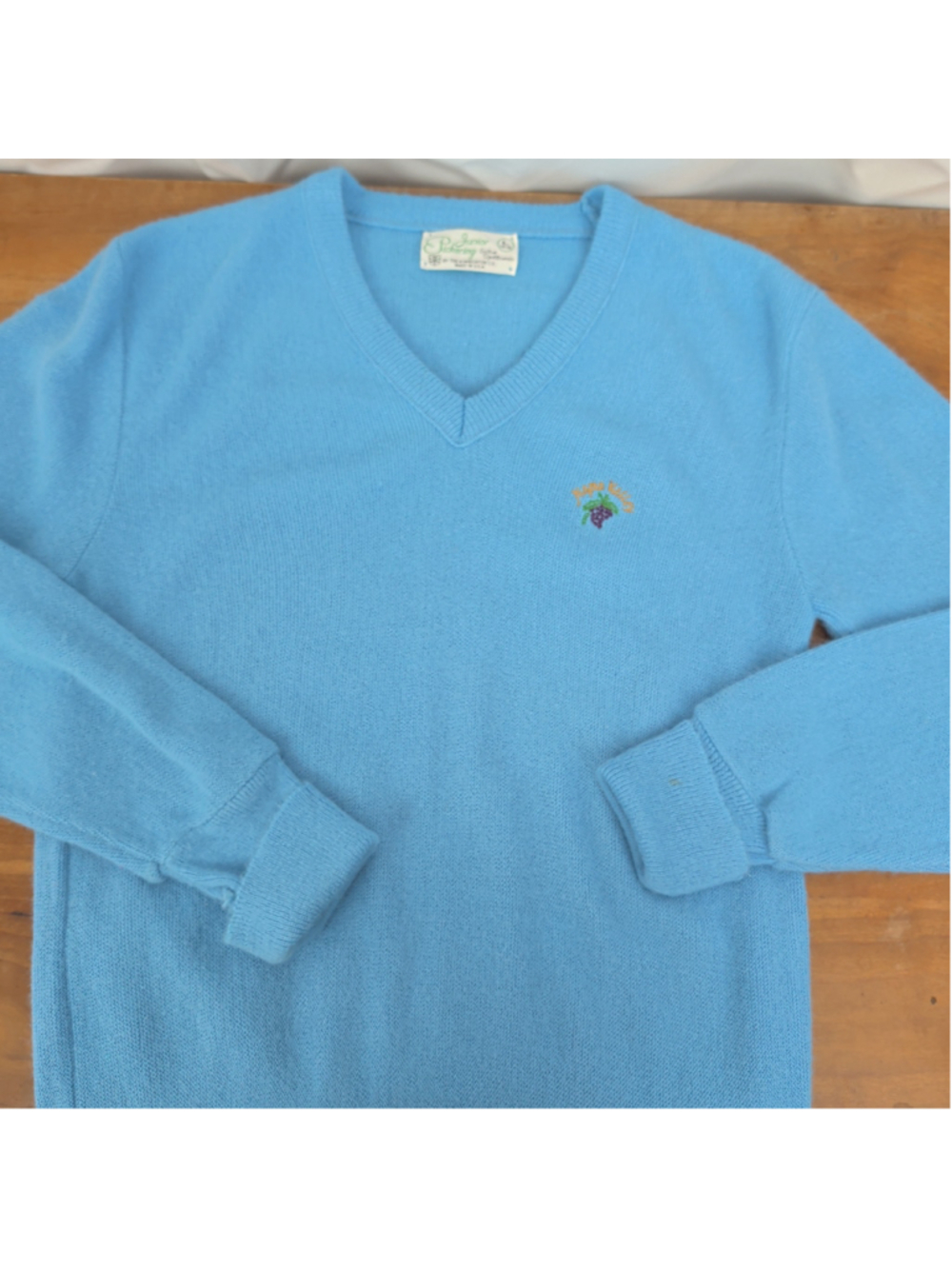 Vintage USA Made V Neck Napa valley Sweater